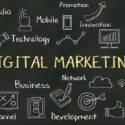 Image: picture says Digital Marketing and shows all forms of digital marketing