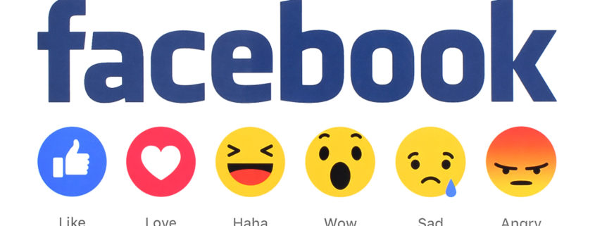 Facebook word with emoticons