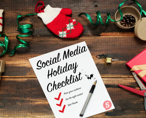 social media holiday checklist