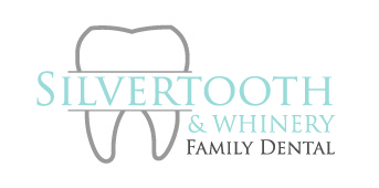 Logo for Silvertooth & Whinery Family Dental featuring a stylized tooth outline with teal typography.