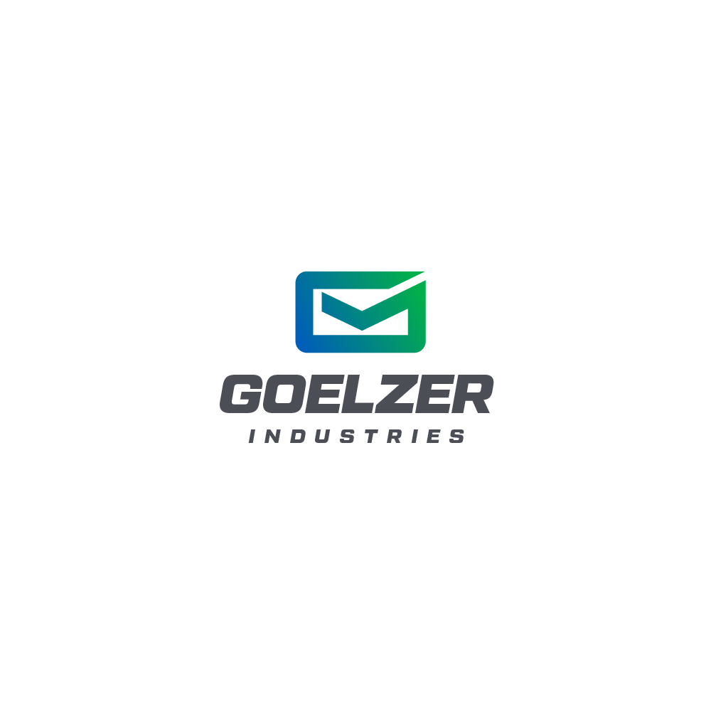 Goelzer Industries logo: gradient blue‑green envelope icon above the bold gray wordmark 'GOELZER INDUSTRIES'.