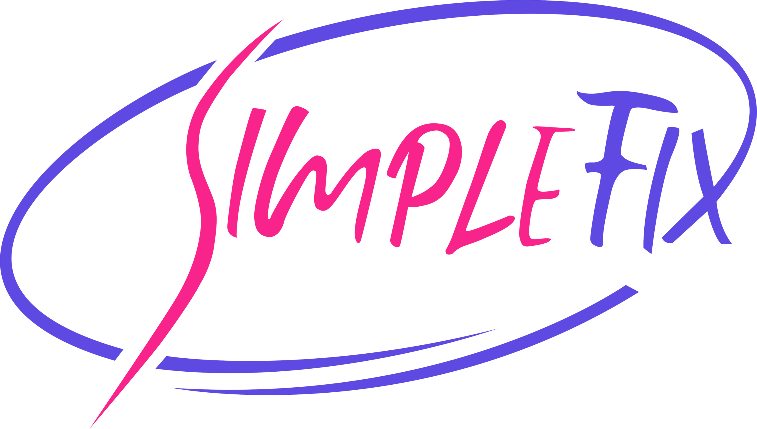 Brand logo reading 'ShopFly' in pink cursive letters, with a purple swoosh outline surrounding the text.